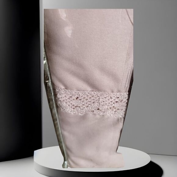 COZELLE TWIN SHEETS  Polyester Microfiber 4 Piece SHEET SET  Size BLUSH Lace NEW - Picture 8 of 8